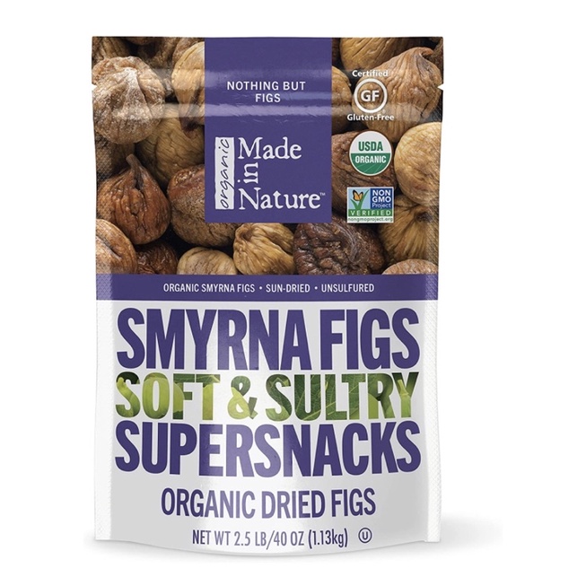 Sung hữu cơ sấy dẻo Made in Nature Organic Smyrna Figs Bịch 1,13kg Date 11/2022 USA
