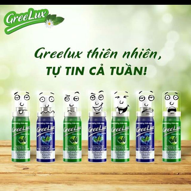 Xịt Thơm Miệng Thảo Dược Greelux 12ml