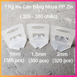 Gói 1 Kg Ke Móc Lát Gạch Bằng Nhựa PP Zin 100% Các Kích Cỡ Lát Được 50m2 Sàn