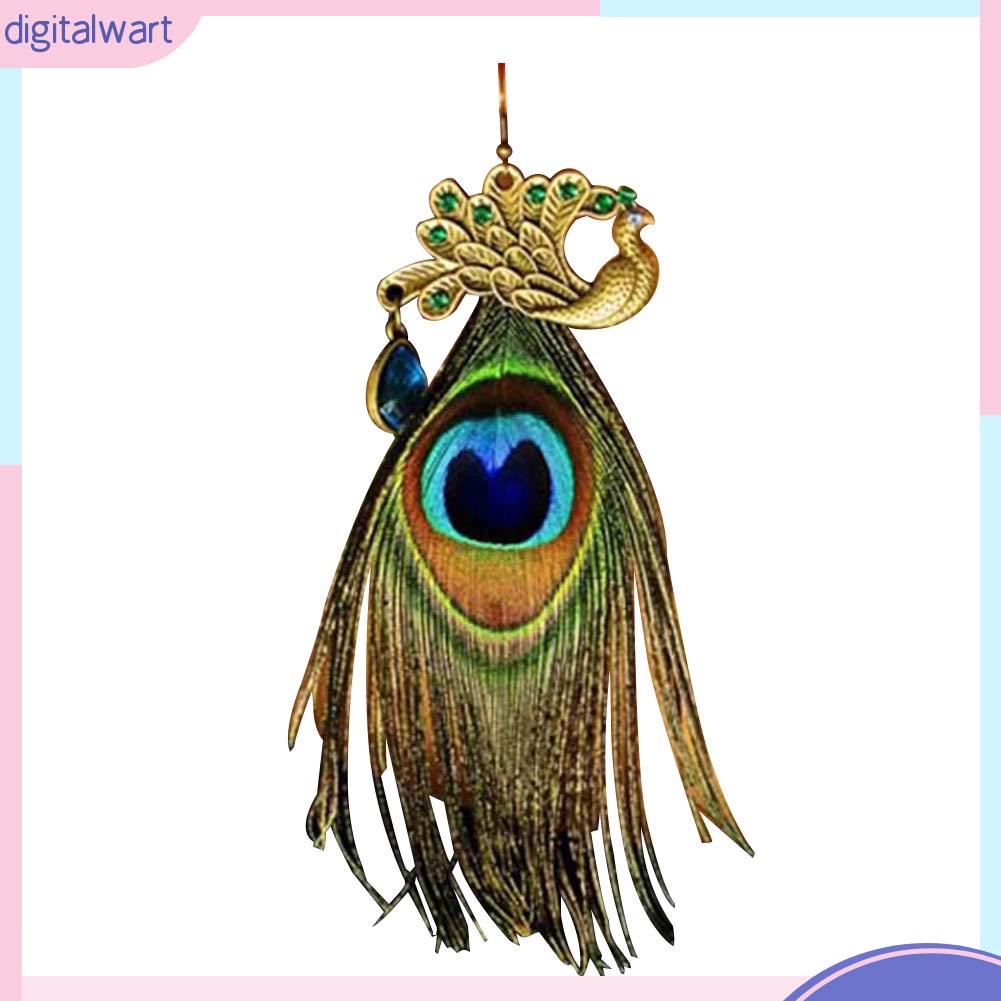 1 Bông Tai Lông Công Thời Trang Nữ Tính