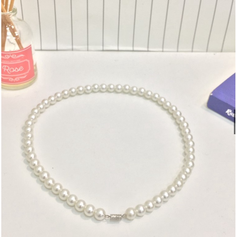 Vòng cổ ngọc trai nhân tạo Nam Nữ basic
