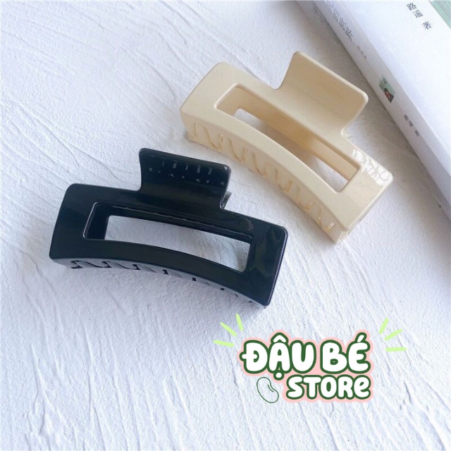 Kẹp Tóc Càng Cua Hàn Quốc Nữ Đẹp Hottrend Trơn Nhám - Cặp Búi Tóc Kiểu Cổ Điển Cute Cỡ Size Lớn Cào 14 Răng - Pk001_Y