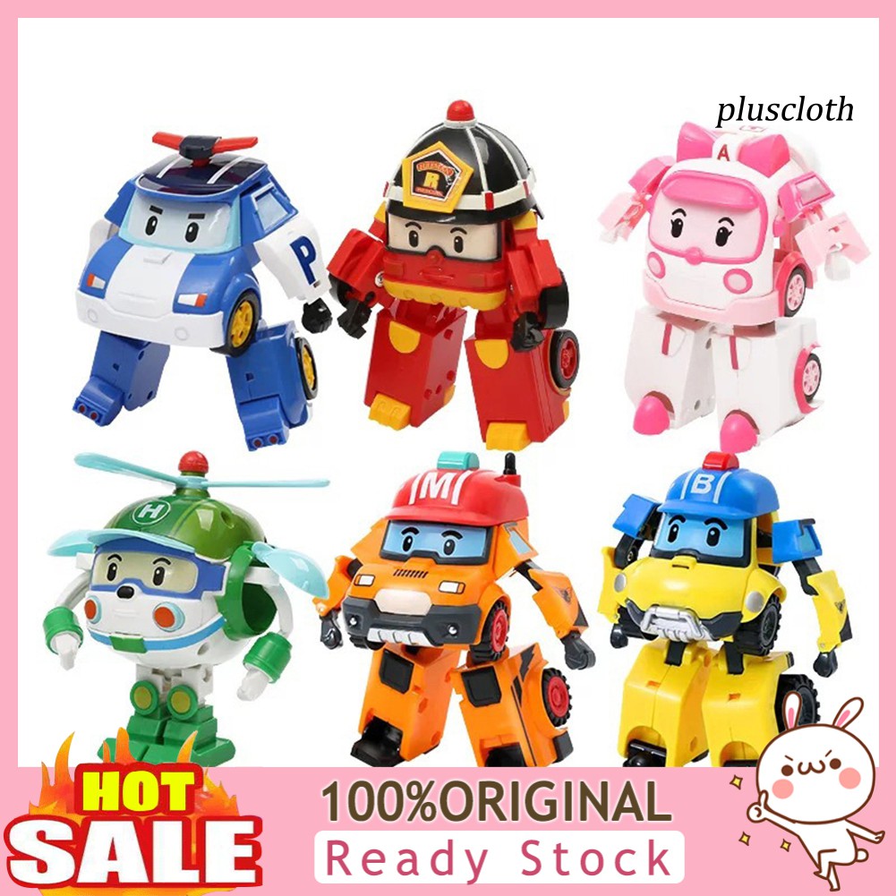 Đồ chơi xe cảnh sát biến POLI hình rô bốt cho bé