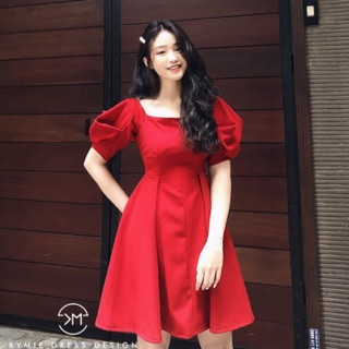 Váy thiết kế tay bồng xòe V263 KYMIE