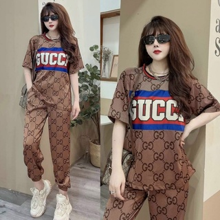 Set bộ thời trang fom rộng phối họa tiết