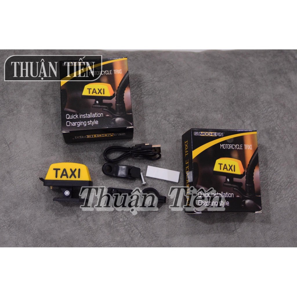 LED ĐÈN TAXI 4 CHẾ ĐỘ 2 MÀU ĐÈN, DÙNG PIN SẠT USP  LOẠI 1 LẮP CHÂN KÍNH, GHI ĐÔNG, DÁN KEO CHO XE MÁY, ĐẠP