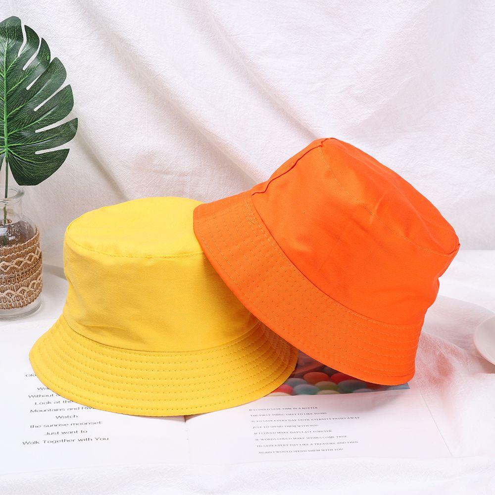 CACTU Nón Bucket Chất Cotton Thiết Kế Đơn Giản Hợp Thời Trang