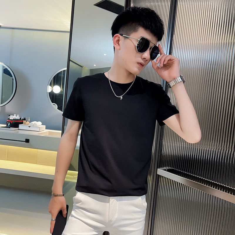 Áo Thun Tay Ngắn Họa Tiết Kẻ Sọc Ca Rô Thời Trang Mùa Hè Mới Cho Nam 2022