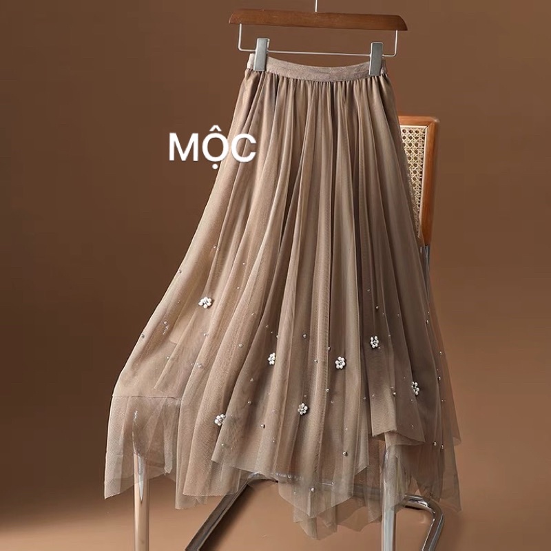 Chân váy voan quảng châu