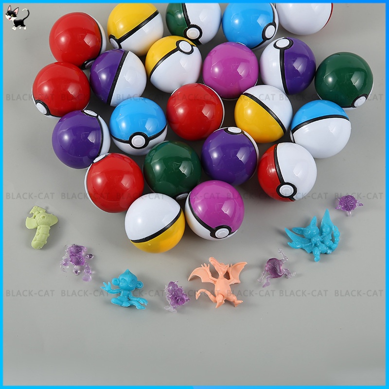 Mô Hình Quả Bóng Pokemon Mini Kèm Nhãn Dán Xinh Xắn