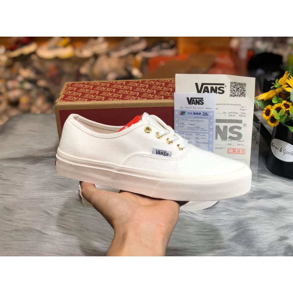 [FREESHIP] Giày Vans Classic Trắng Fullsize Nam Nữ "