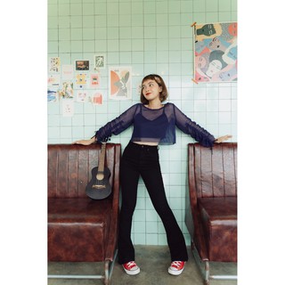 DOTTIE - Quần Jeans Ống Loe Nữ QT613