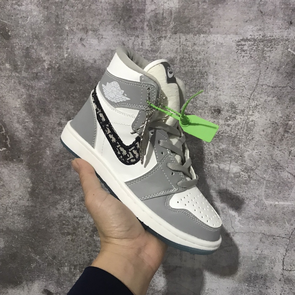 Giày JD1 thể thao sneaker JORDAN 1 XÁM đế trong Hot trend nam nữ