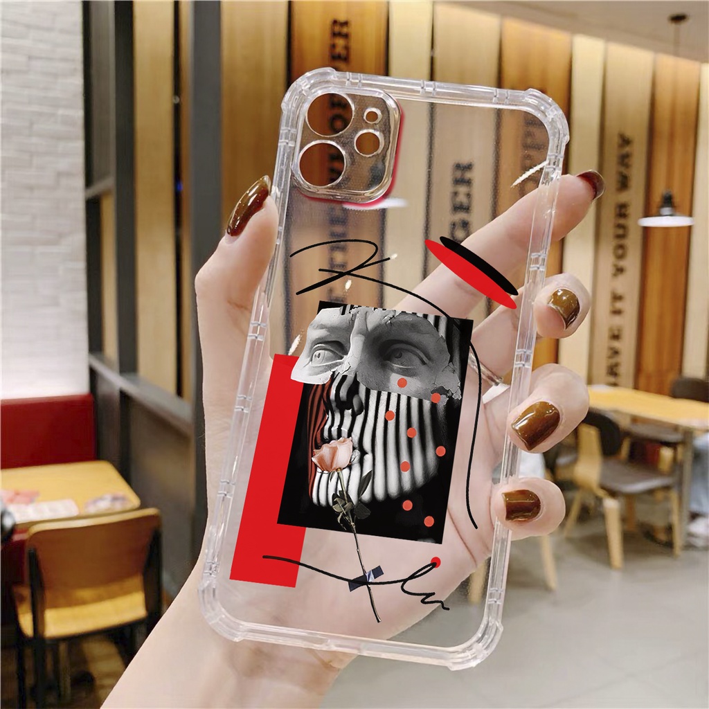 Ốp lưng iphone David nghệ thuật viền vuông chống sốc case 14plus 14 pro max 13 12 promax 11 mini 6 6s 7 8 plus x xr xs
