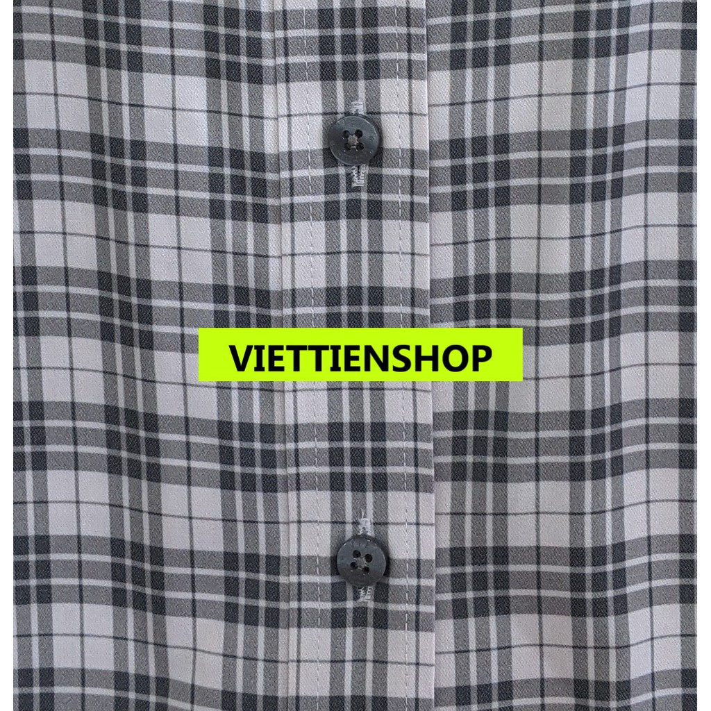 (1082 CRL) ÁO SƠ MI VIỆT TIẾN DÀI TAY VẢI TRE CA RÔ | BigBuy360 - bigbuy360.vn