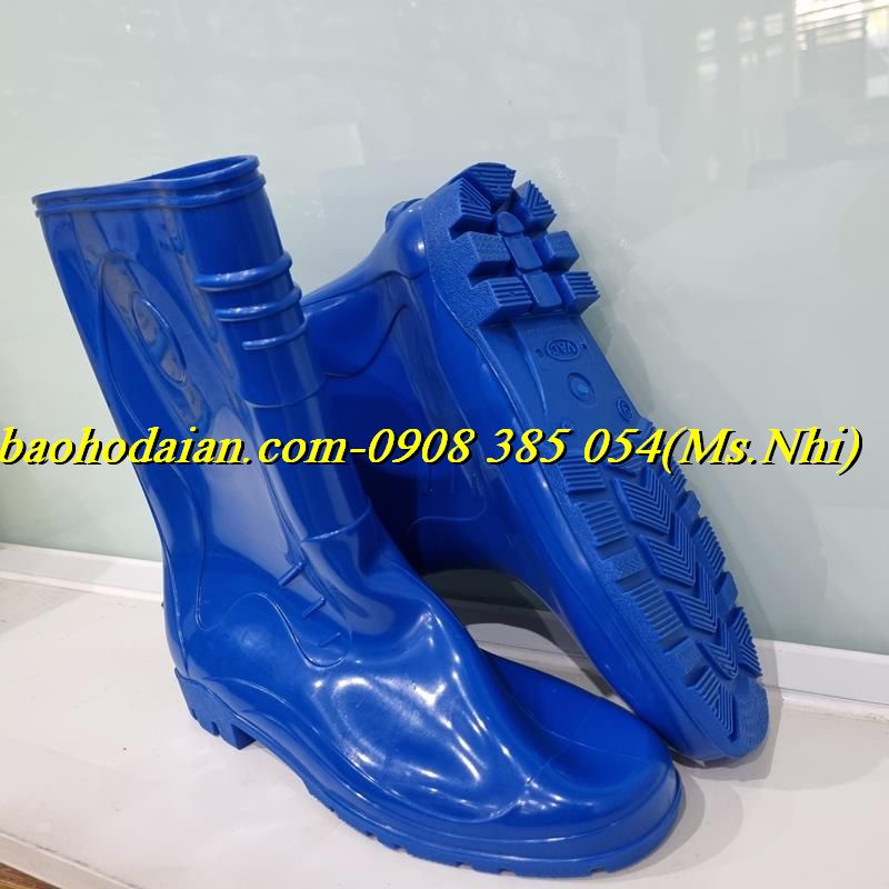 ỦNG BẢO HỘ VAC NHỰA PCV - RB004 Màu xanh bích- Hình thật