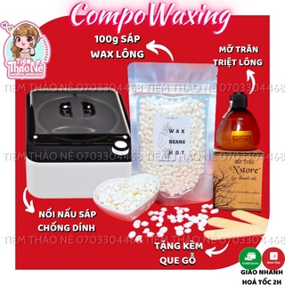 Compo Waxing Nồi Chống Dính CERAMIC Nấu Sáp Wax Lông