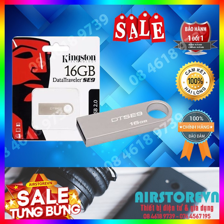 USB Kingston 16GB SE9 mini - Hàng chính hãng - Giá cực ưu đãi