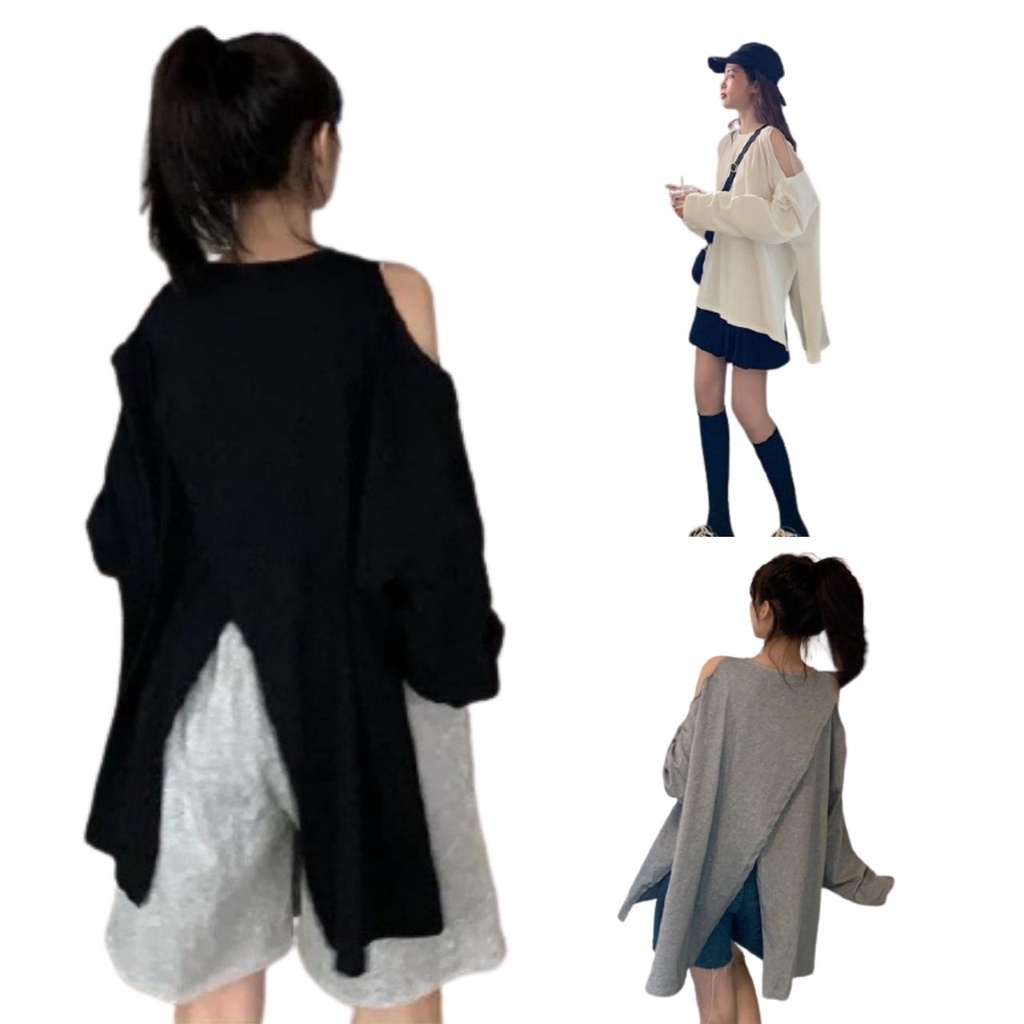 Áo Nữ Khoét 2 Bên Vai Xẻ Lệch Tầng Cá Tính Sàng Điệu Mã 619 You Store