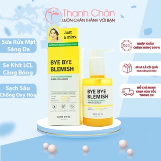 Sữa Rửa Mặt Sủi Bọt Dưỡng Trắng Da Some By Mi Bye Bye Blemish Vita Tox Brightening Bubble Cleanser 120g