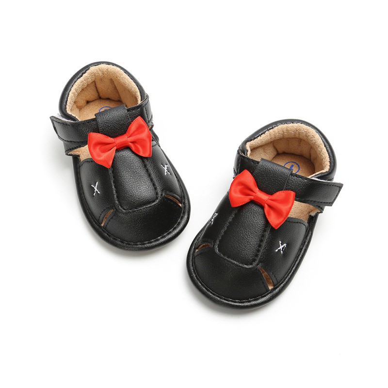 Giày sandal da PU đế mềm chống trượt đáng yêu cho bé gái