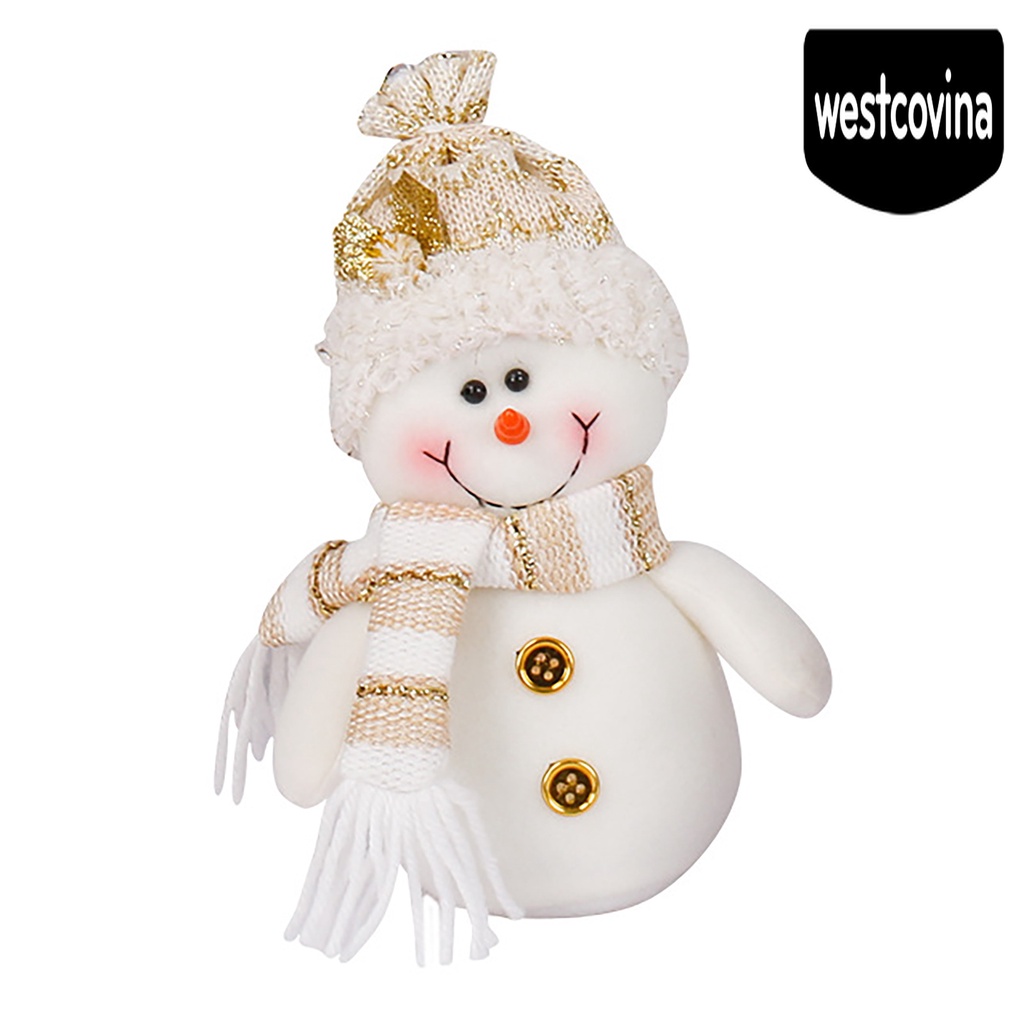 [Hot]☀ Búp Bê Người Tuyết Bằng Vải Dễ Thương Trang Trí Giáng Sinh