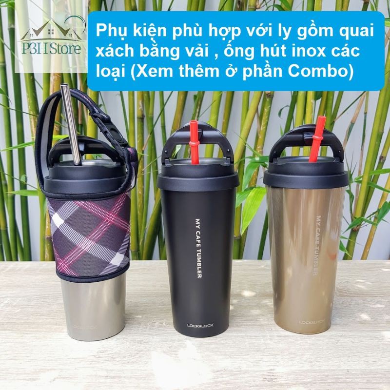 [Mã SKAMA07 giảm 8% tối đa 50K đơn 250K] Ly Giữ Nhiệt Bằng Thép Không Gỉ Lock&amp;Lock Clip Tumbler dung tích 540ml LHC4151