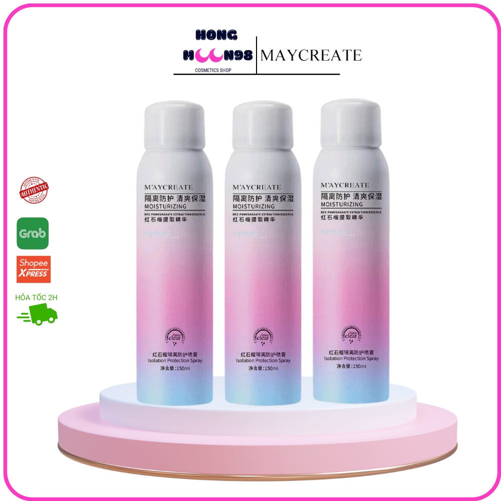 Xịt Chống Nắng Trắng Da Nội Địa Trung Chính Hãng Maycreate HONGMOON98 SHOP