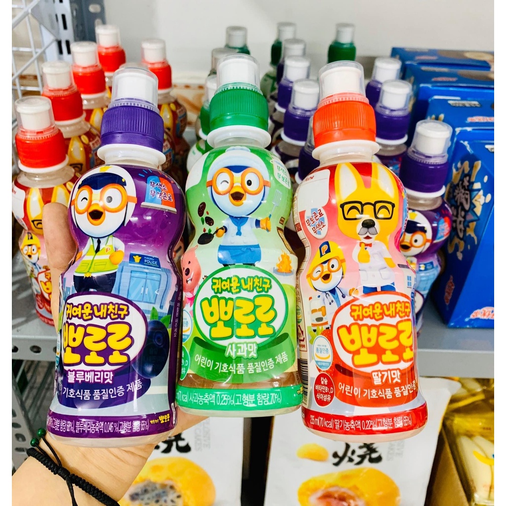 Nước trái cây Pororo Hàn Quốc chai 235ml