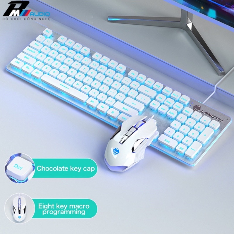 COMBO Bàn Phím Máy Tính Và Chuột Gaming Giả Cơ Gía Rẻ L1 LANGTU Có LED RGB Tự Động Đổi Màu Bảo Hành Lỗi 1 Đổi 1