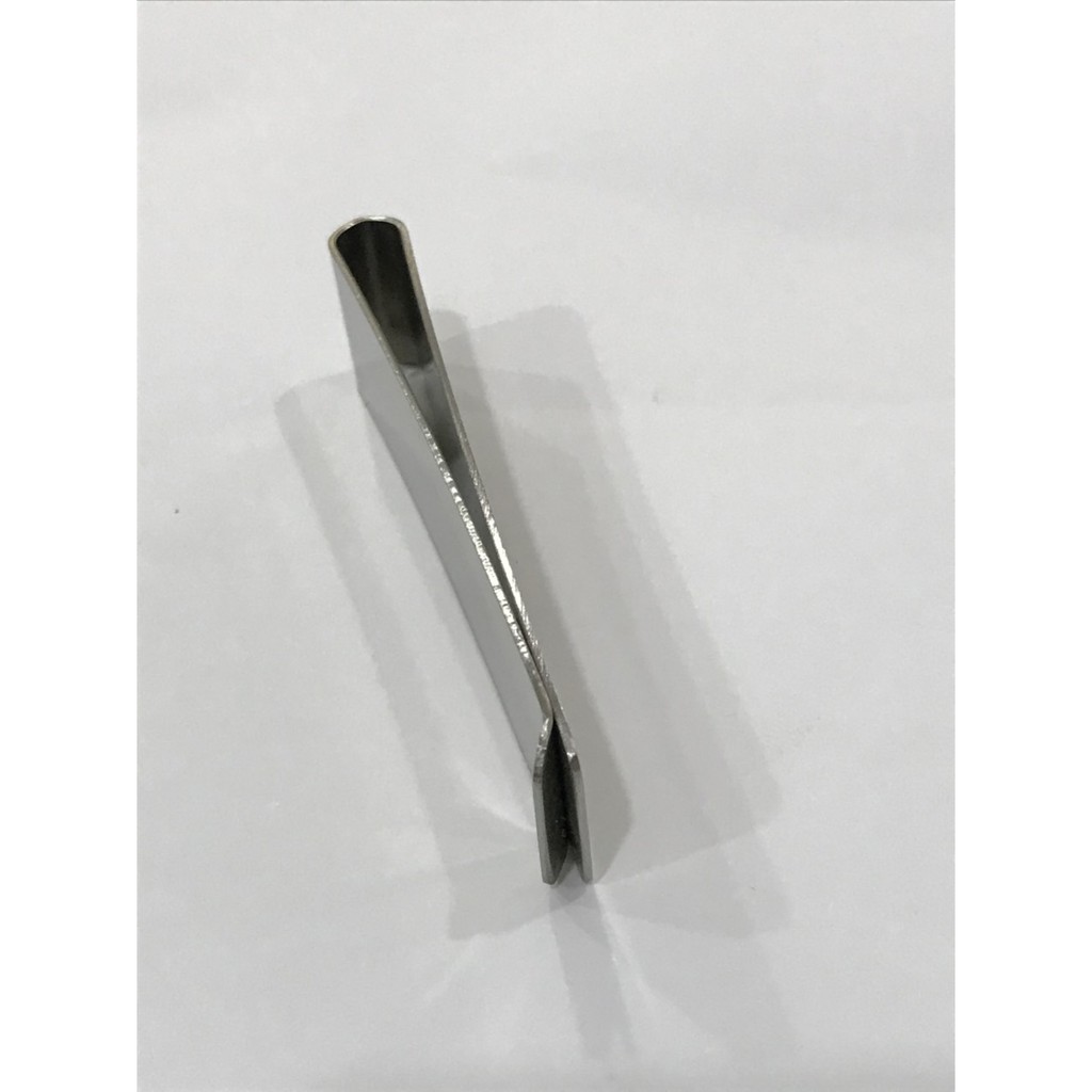 Kẹp Tiền Saigon Leather Inox xướt Màu bạc KT002 cao cấp