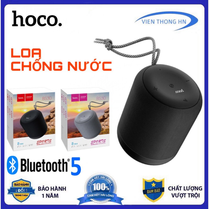 Loa bluetooth chống nước hoco bs30 - loa nghe nhạc di động cầm tay âm thanh chuẩn - vienthonghn