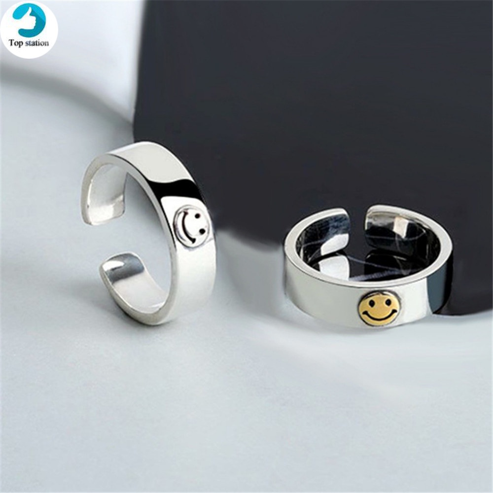 Nhẫn hở hình mặt cười thời trang cho nữ