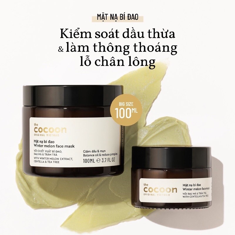 Mặt nạ bí đao Cocoon 30ml/100ml