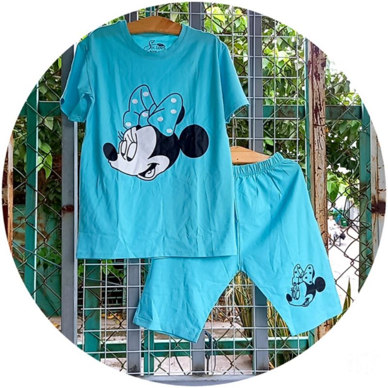 Bộ tay ngắn quần ngố thun cotton 100% chính phẩm hàng shop size cồ