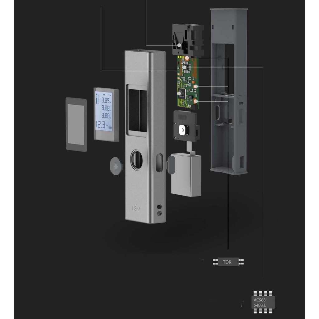 Máy đo khoảng cách bằng Laser Xiaomi Duka LS-P Cao cấp Chính xác từng Minimet