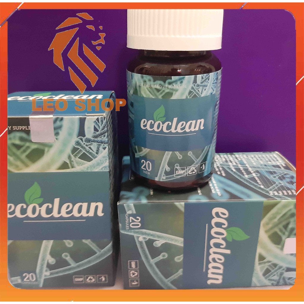 VIÊN UỐNG ECOCLEAN - Hỗ Trợ Đào Thải Ký Sinh Trùng Thanh Lọc Cơ Thể Cải Thiện Sức Đề Kháng - [CHÍNH HÃNG] HỘP 20 VIÊN