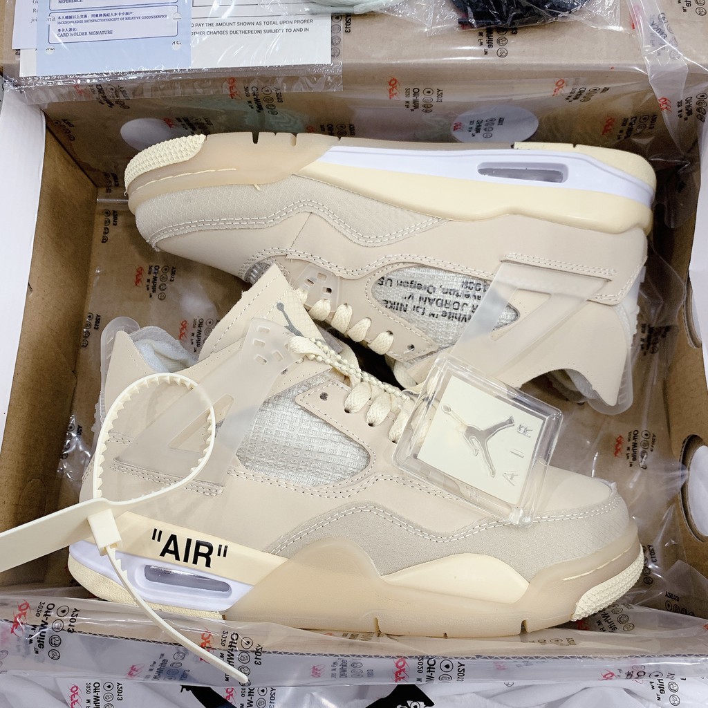 [ Full Box ] Giày Thể Thao JD 4 Ofwwhite Nam Nữ Tặng kèm 3 đôi Dây