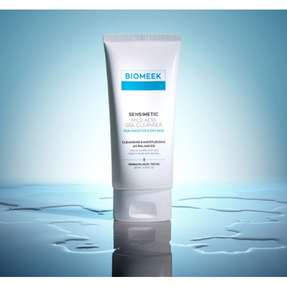 Gel rửa mặt Biomeek dành cho da nhạy cảm Biomeek Sensimetic Mild Acid 120ml