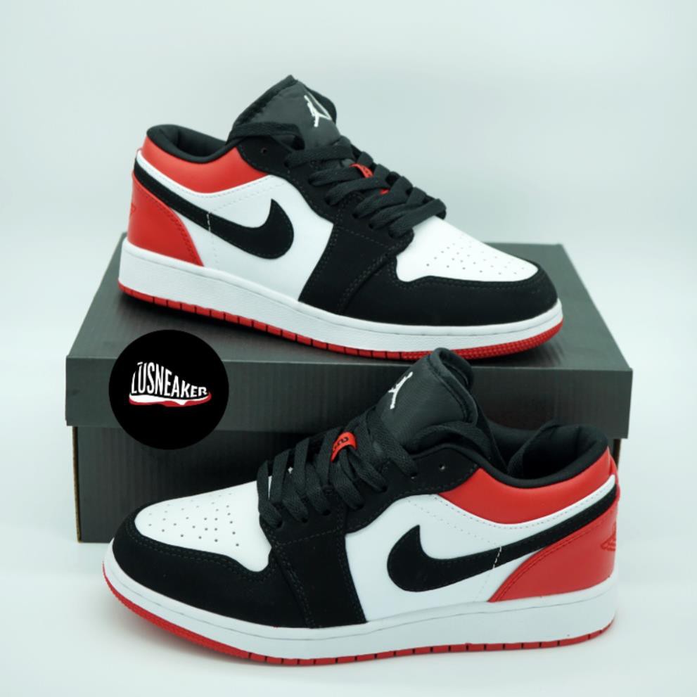 [FREE SHIP] Giày Jdan Đỏ Đen 🏆FREESHIP🏆 Sneaker nam nữ đủ size/ Giầy jodan 1 cổ thấp đỏ đen | BigBuy360 - bigbuy360.vn