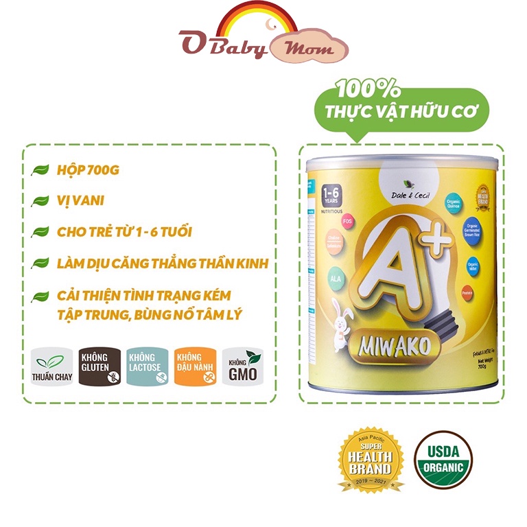 Sữa Hạt Hữu Cơ Miwako A+, Miwako, Miwakoko - Sữa Hạt Cho Trẻ Chậm Phát Triển, Dị Ứng Đạm Bò, Giảm Chú Ý và cả gia đình