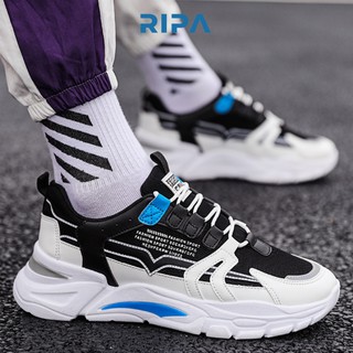 Giày nam độn đế Ulzzang phản quang cao tăng chiều cao 5cm vải mềm thoáng chân cá tính size 39 đến 43 RIPA G42