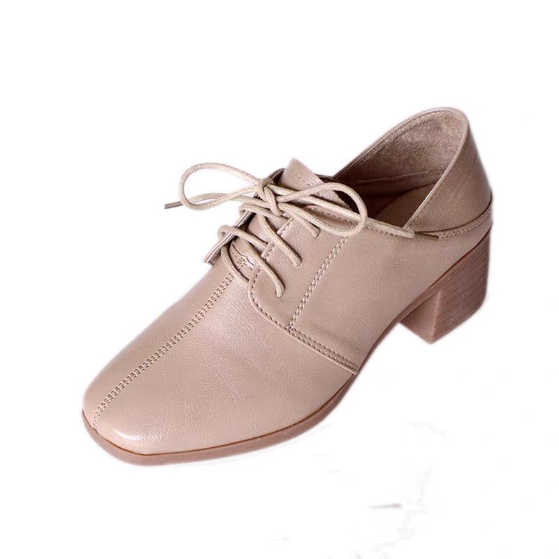 Giày oxford đế vuông thắt dây basic dễ phối đồ
