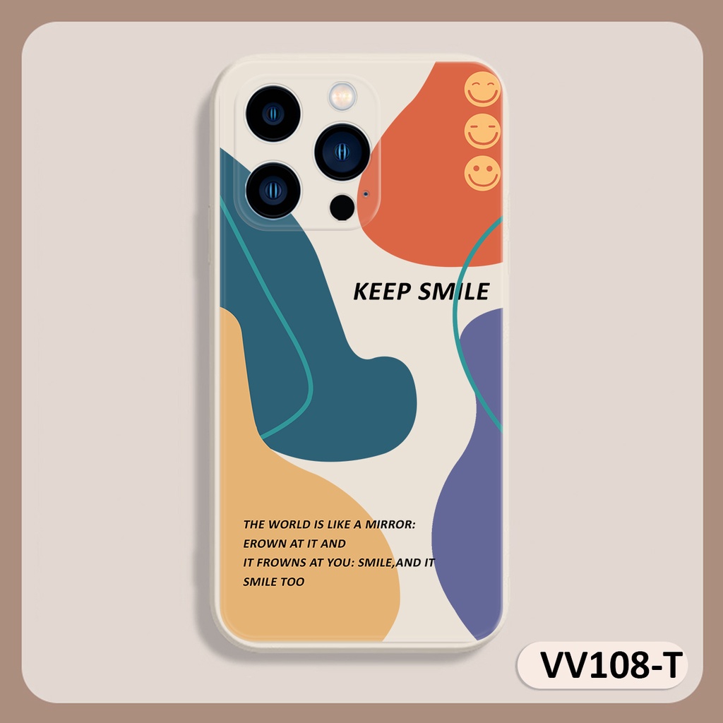 Ốp lưng ip KEEP SMILE cạnh vuông 6/6plus/6s/6splus/7/7plus/8/8plus/x/xr/xs/11/12/13/pro/max/plus/promax