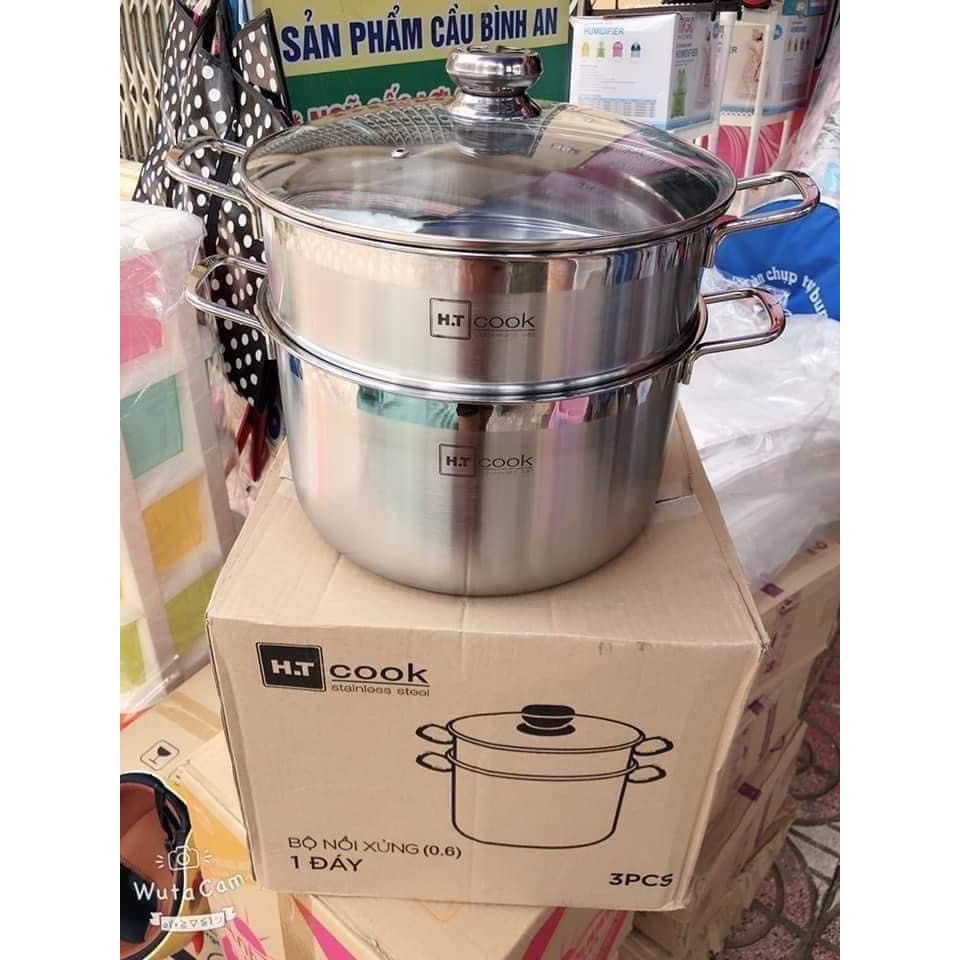 Bộ nồi Xửng hấp HT Cook 28cm vung kính _ giá bán sỉ lẻ