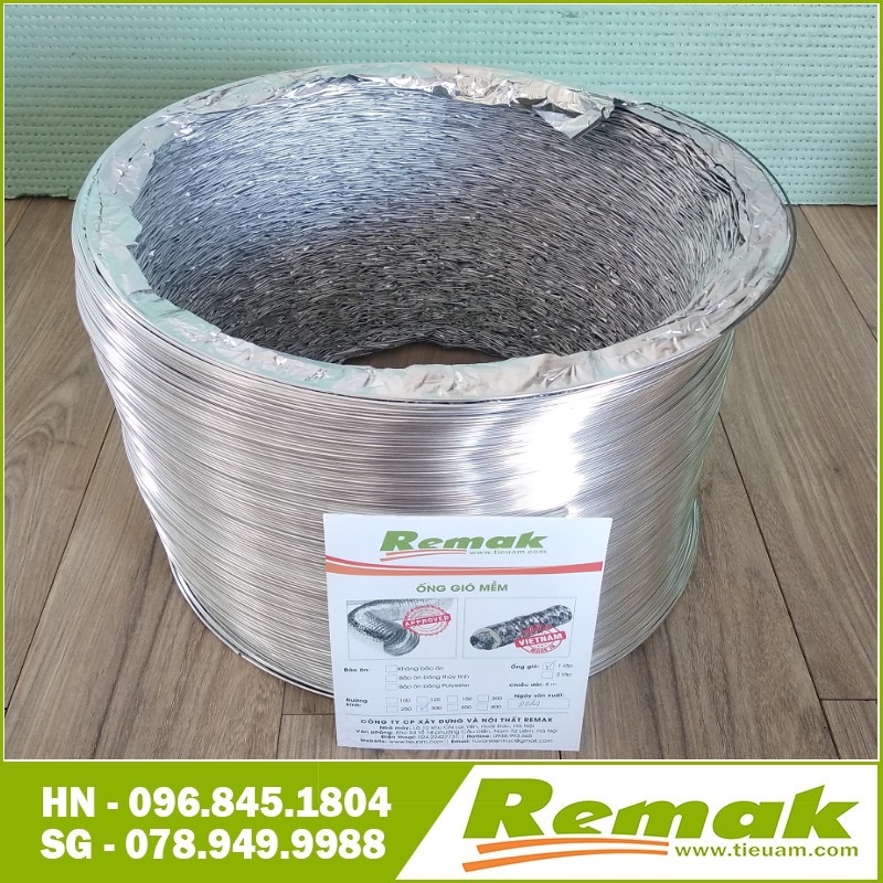Ống gió mềm phi 300  không bảo ôn