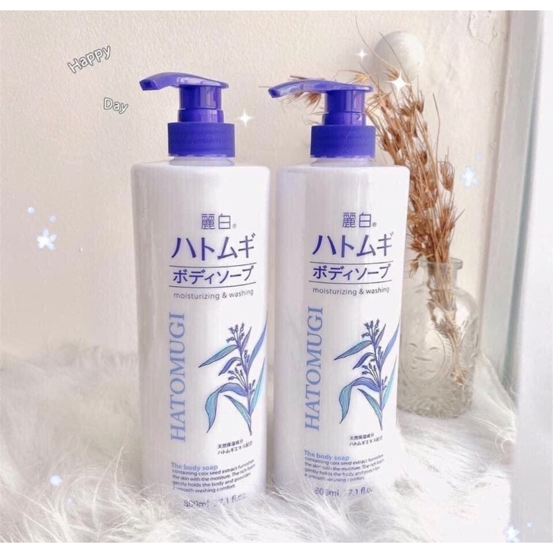 Sữa Tắm Dưỡng Sáng Da HATOMUGI Moisturizing Washing Nhật Bản