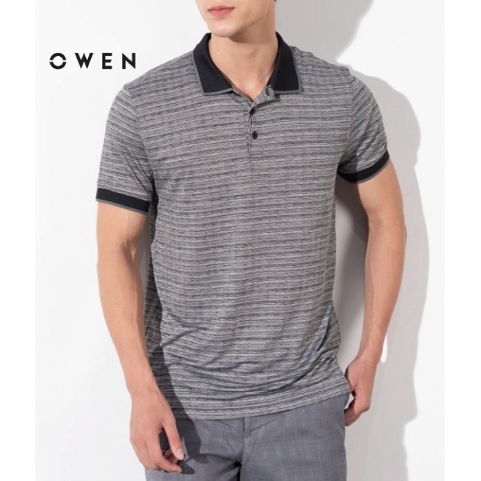 OWEN - Áo Polo nam ngắn tay Owen màu đen 22522 - Áo thun có cổ nam - OWEN Flagship Store