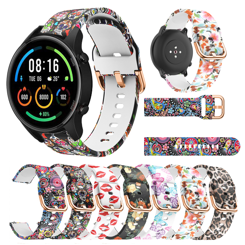 Dây Đeo Silicone 22mm Cho Đồng Hồ Thông Minh Xiaomi Mi Watch Color Sport Edition