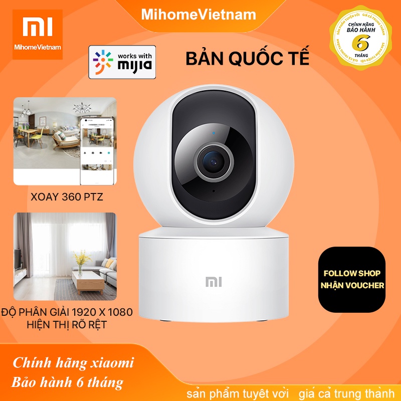 Camera IP Xiaomi Mijia 360 độ 2K - Camera giám sát Xiaomi Mijia PTZ 360 1080P